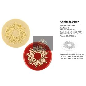 GHIRLANDA10 Szilikon torta dekor 145x2mm