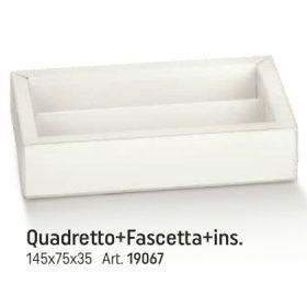   19067 Bonbon doboz fibra bianco 2 sor átlátszó 145x75x35mm