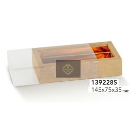 139228 Bonbon doboz  nature 2 sor átlátszó 145x75x35mm