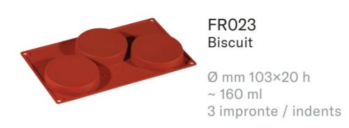 FR023 Szilikon forma BISCUIT