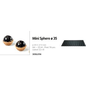 30SIL05N Szilikon forma mini sphere 35x17,5mm 60x40cm