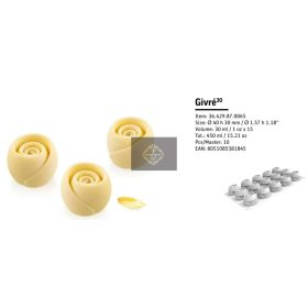 GIVRÉ30 Szilikon forma fehér 40X30mm