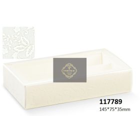 117789 Bonbon doboz harmony bianco átl 2 sor