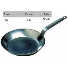 062004 Serpenyő fekete acél 28cm