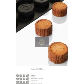 PX43112 Szilikon forma 70x40cm 12db/forma 115ml Forest