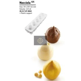 NOCCIOLA125 Szilikon forma 59x59x62mm 125ml 5db/forma