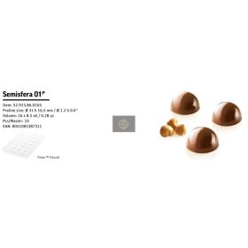 SEMISFERA 01 Bonbon tritán öntőforma CH013