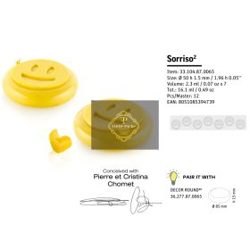 SORRISO2 Dekor szilikon forma 50x1,5mm 7db/forma