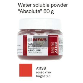 A11SB  Festékpor fényes piros vízbázisú 50gr