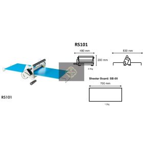 Asztali nyújtógép 30x70cm RS101