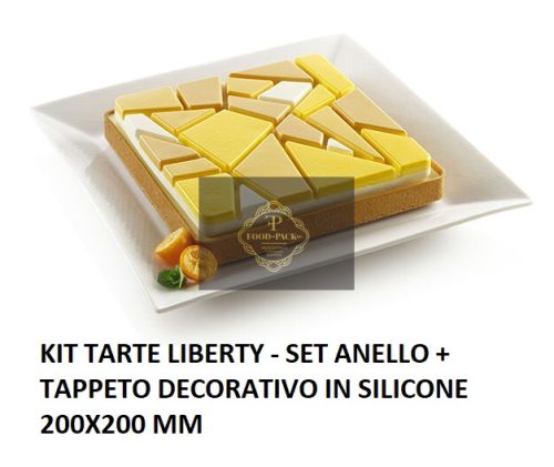 KIT TARTE LIBERTY Sütő forma szett 200x200mm 1db sütő forma+szilikon forma