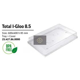 TOTAL I-GLOO 8.5 Tálca tetővel 60x40cm átlátszó