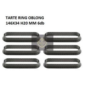 TARTE RING OBLONG Sütő forma szett 146x34x20mm 6dbforma