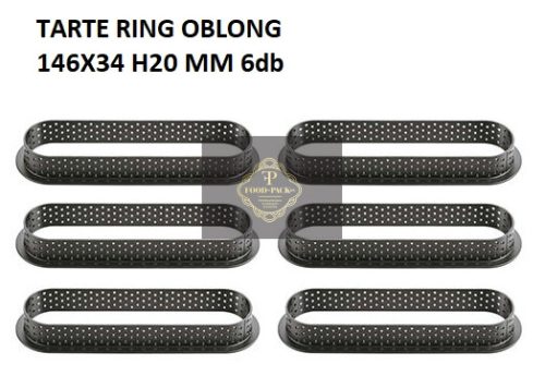 TARTE RING OBLONG Sütő forma szett 146x34x20mm 6dbforma