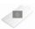 Dekli 9x5 cm füles fehér 200db/cs M 4885