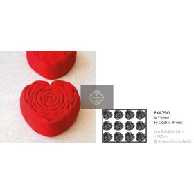 PX4390 Szilikon forma 12db/forma 140ml Je'taime