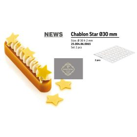   CHABLON STAR Csokoládé sablon szilikon 2db/szett 297x210mm  30mm