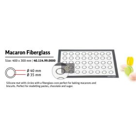 MACARON FIBERGLASS szilikonlap 300x400mm