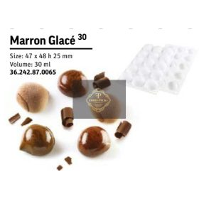 MARRON GLACÉ 30 Szilikon desszert forma 47x48x25mm 30ml