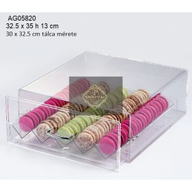 AG05820 Plexi macarontartó doboz