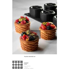 PX43127 Szilikon forma 74x45cm 12db/forma 135ml Panier