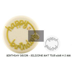 BIRTHDAY DECOR Szilikon tora dekor 168x2mm