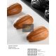 PX43133 Szilikon forma 93x58x38mm 12db/forma 120ml Almond