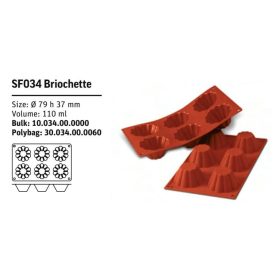 SF034 Szilikon forma BRIOCHETTE