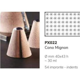PX022 Szilikon forma 54db/f. 40x43mm conoc mignon