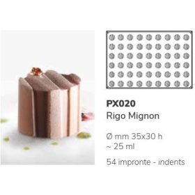 PX020 Szilikon forma 54db/f. 35x30mm rigo mignon