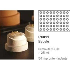 PX011 Szilikon forma 54db/f. 40x30mm babel mignon