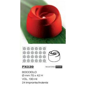 PX039 Szilikon forma 24db/f. 70x42mm bocciolo