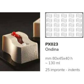 PX023 Szilikon forma 25db/f. 80x45x40mm ondina