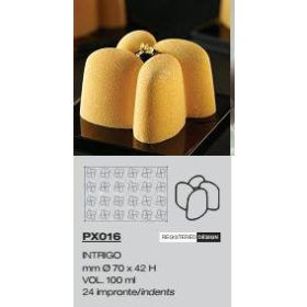 PX016 Szilikon forma 24db/f. 70x42mm intrigo