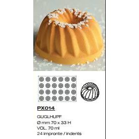 PX014 Szilikon forma 24db/f. 70x33mm guglhupf