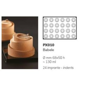 PX010 Szilikon forma 24db/f. 68x50mm babele