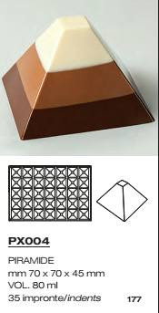 PX004 Szilikon forma 35db/f. 70x70x45mm piramide