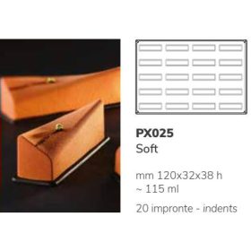 PX025 Szilikon forma 20db/f. 120x32x38mm soft