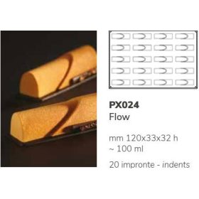 PX024 Szilikon forma 20db/f. 120x33x32mm flow