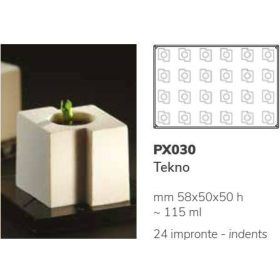 PX030 Szilikon forma 24db/f. 58x50x50mm tekno