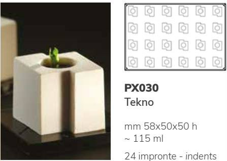 PX030 Szilikon forma 24db/f. 58x50x50mm tekno