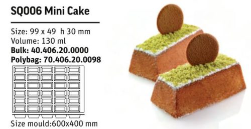 SQ006 Szilikon forma MINI CAKE