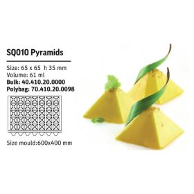 SQ010 Szilikon forma PYRAMIDS