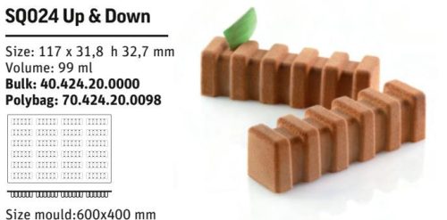 SQ024 Szilikon forma UP & DOWN